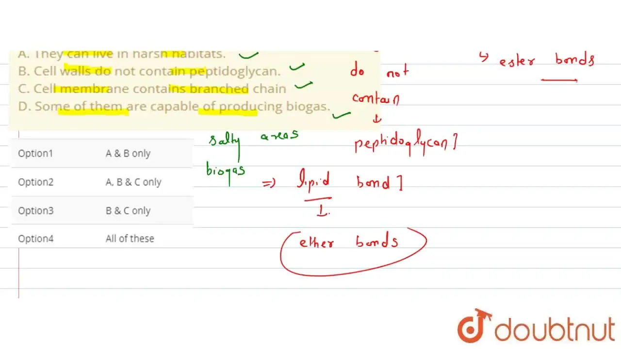 Identify true statements about archaebacteria. A. They can live in har