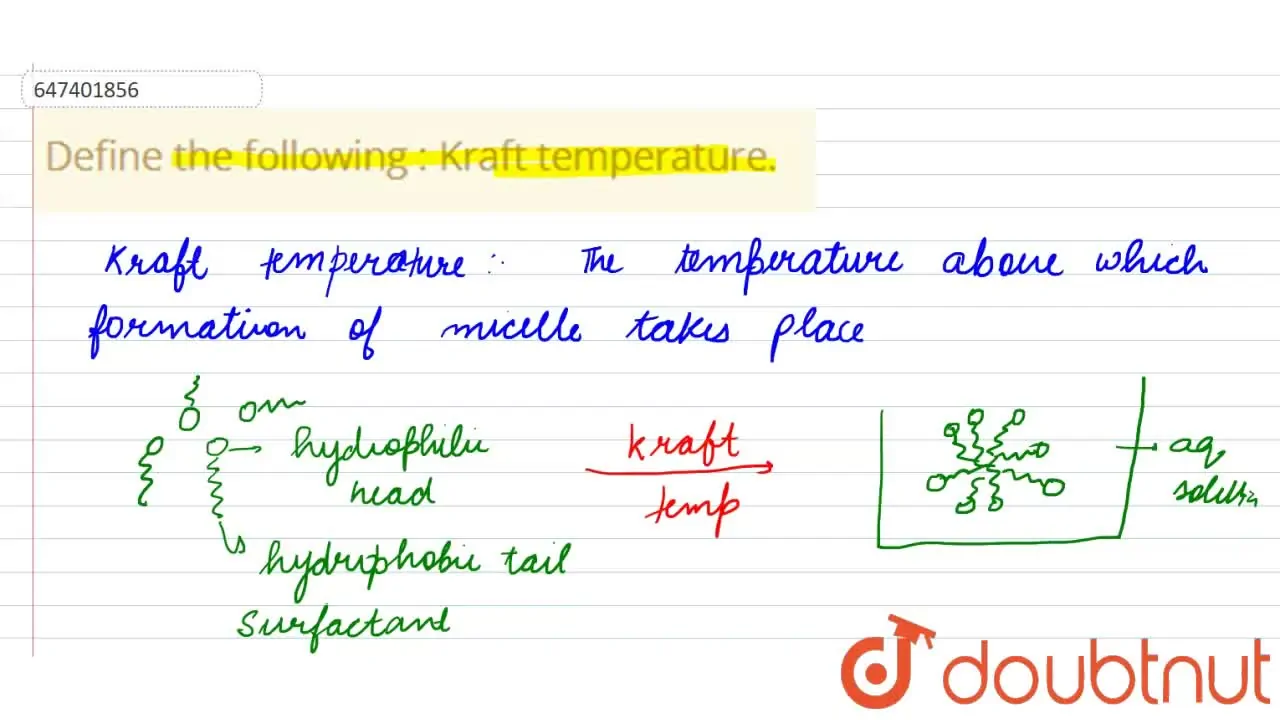 [Punjabi] Define the following Kraft temperature.