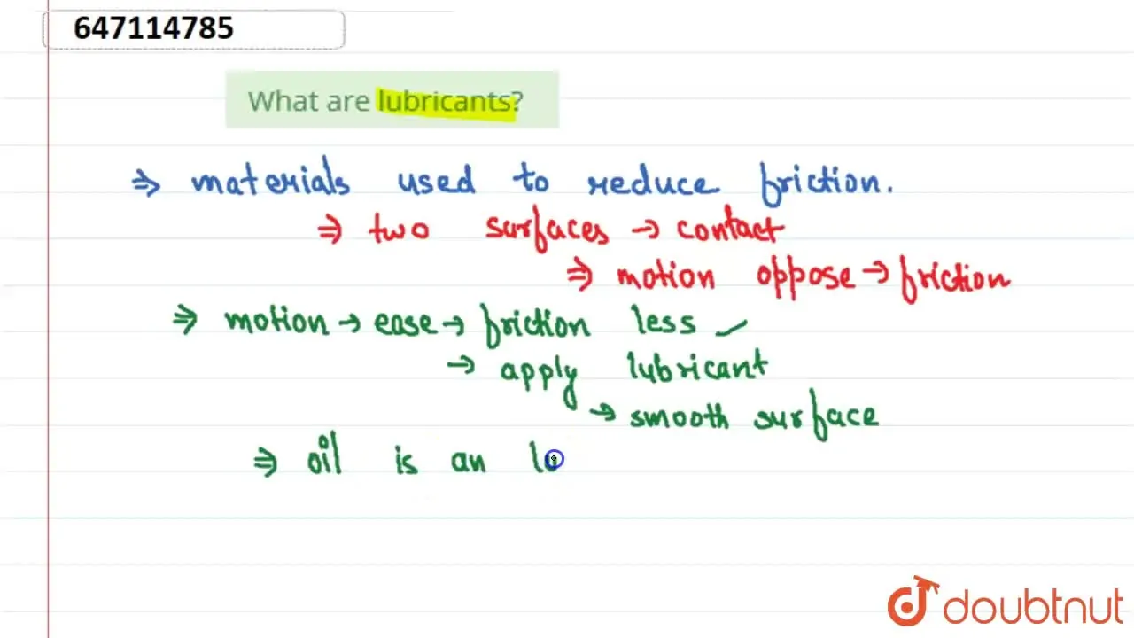 [Punjabi] What are lubricants?