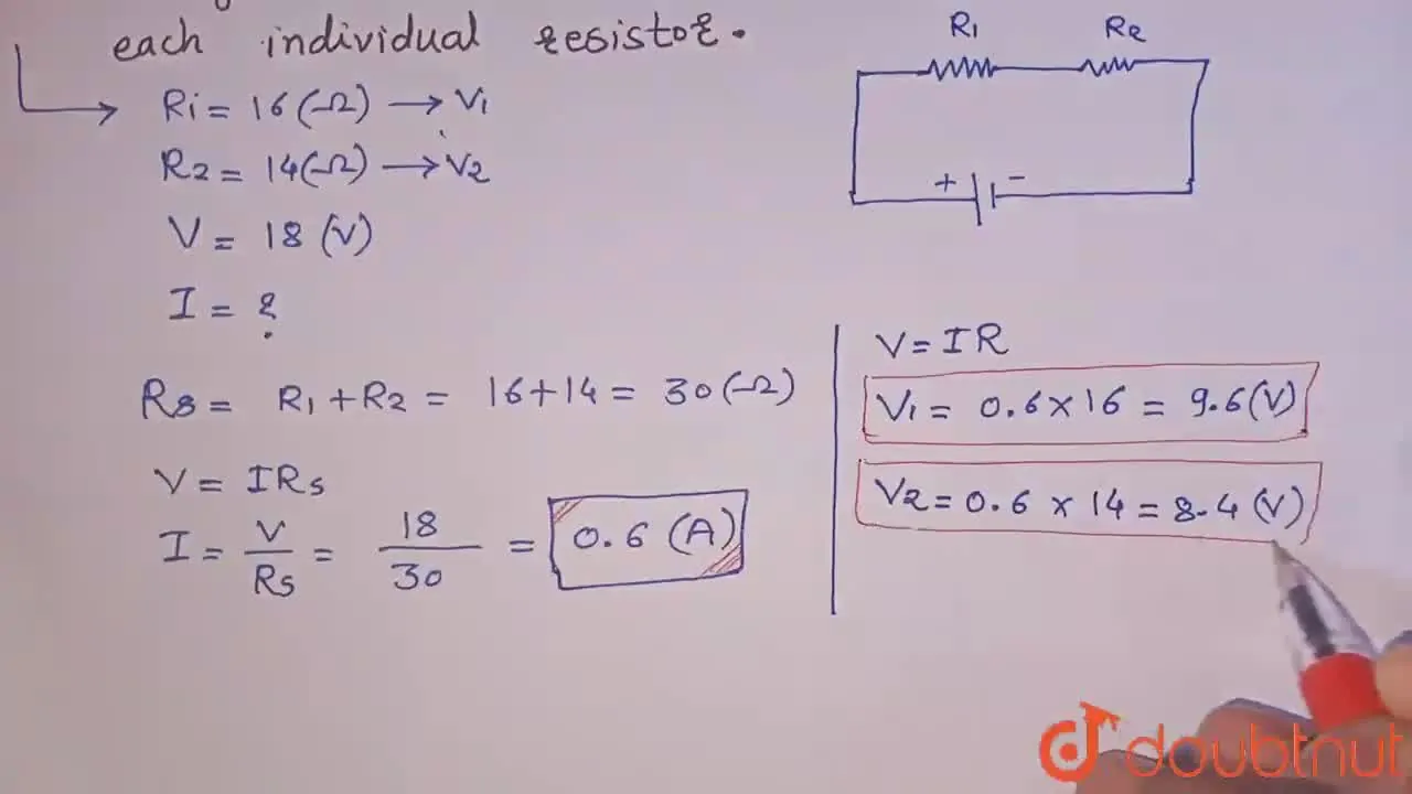 [Marathi] Solve Two resistors having resistance of 16 and 14 are co