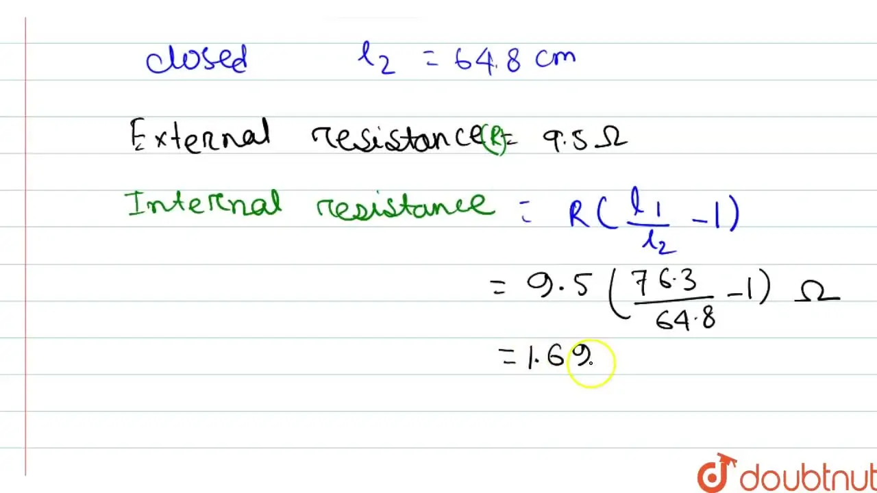 [Bengali] Fig. shows a 2.0V potentiometer used for the determination o