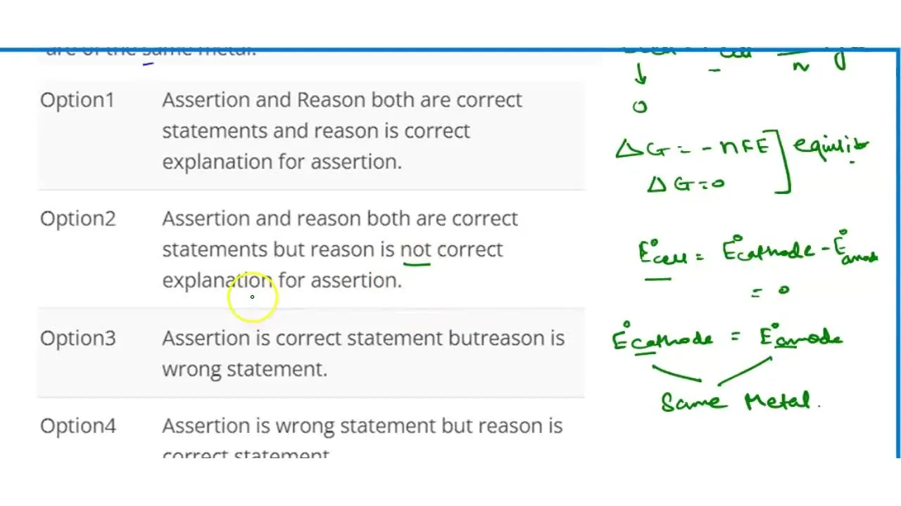 Assertion Is Correct Statement Butreason Is Wrong Statement.