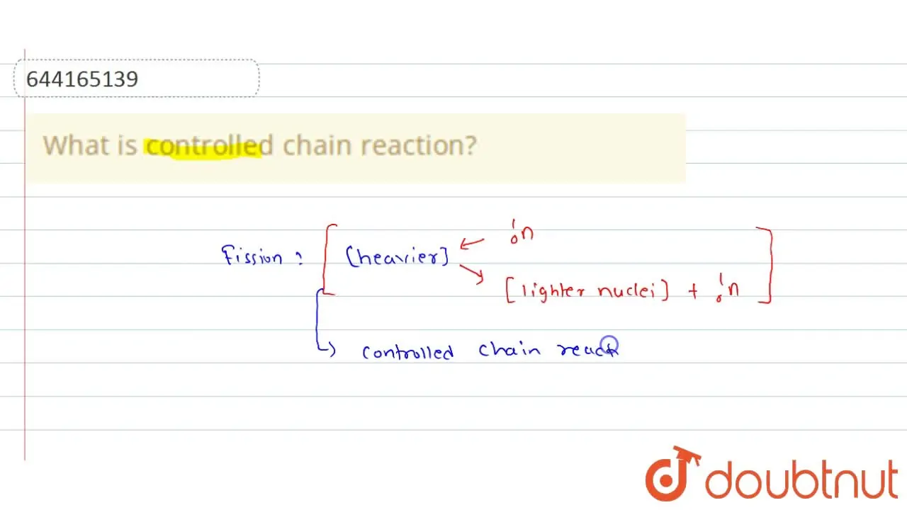 [Odia] What is controlled chain reaction?