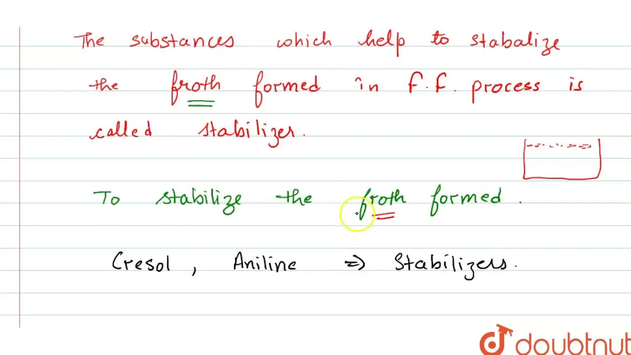 [Punjabi] What is the role of a stabilizer in froth floatation process