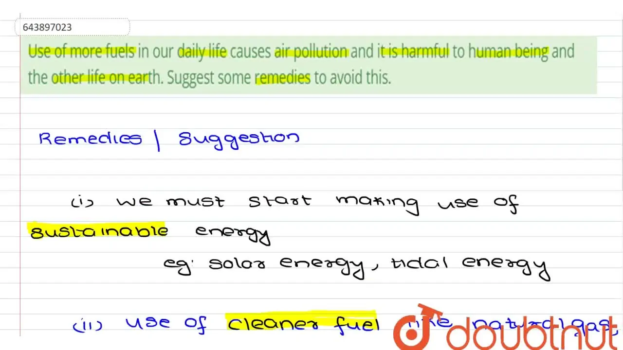 [Telugu] Use of more fuels in our daily life causes air pollution and