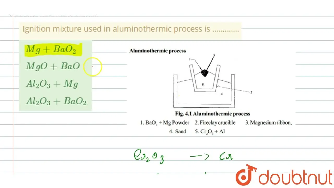 [Tamil] Ignition mixture used in aluminothermic process is
