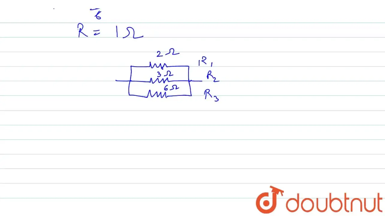 [Punjabi] How can three resistors of resistance 2 Omega 3 Omega and 6