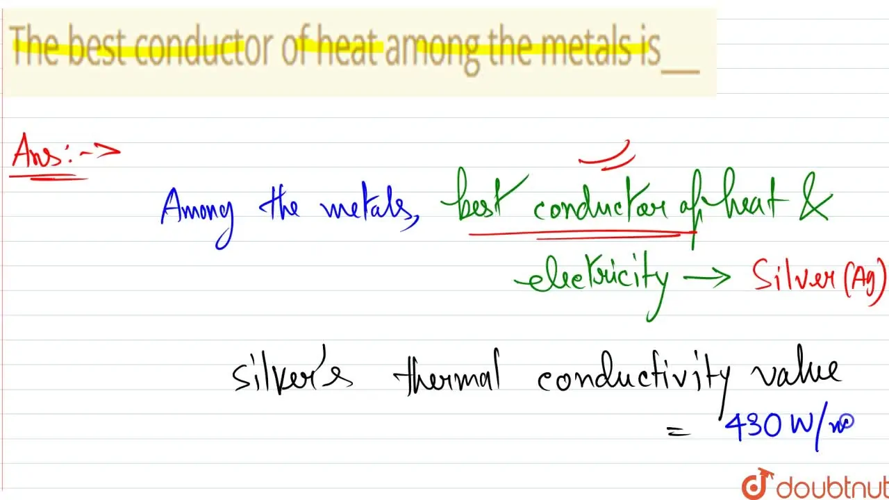[Assamese] The best conductor of heat among the metals is