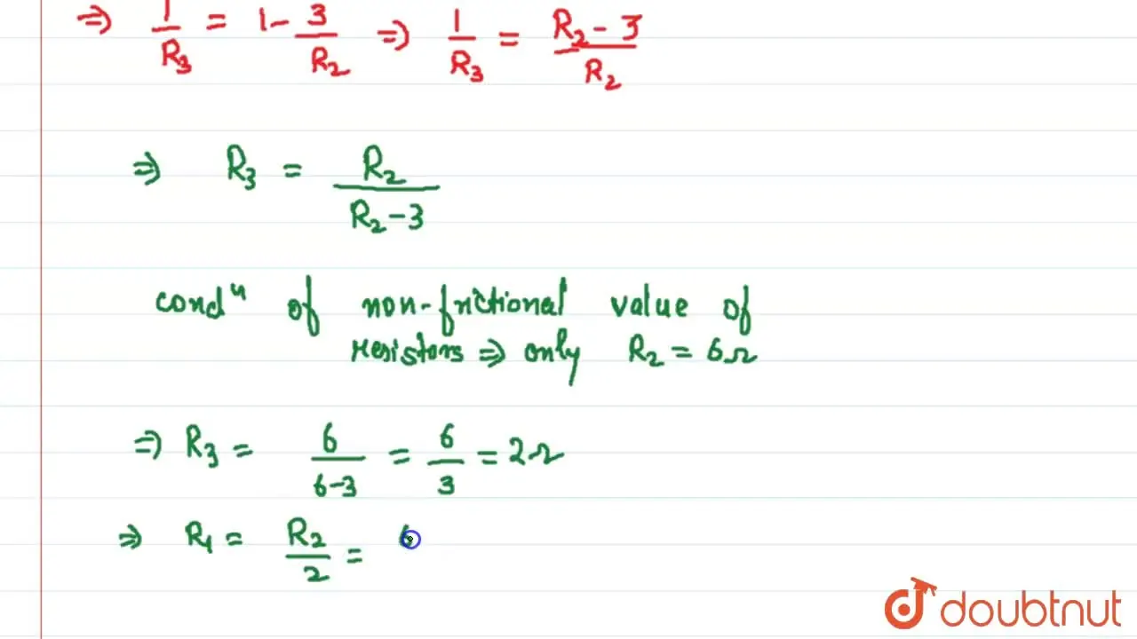 [Punjabi] Three unequal resistor in parallel are equivalent to a resis