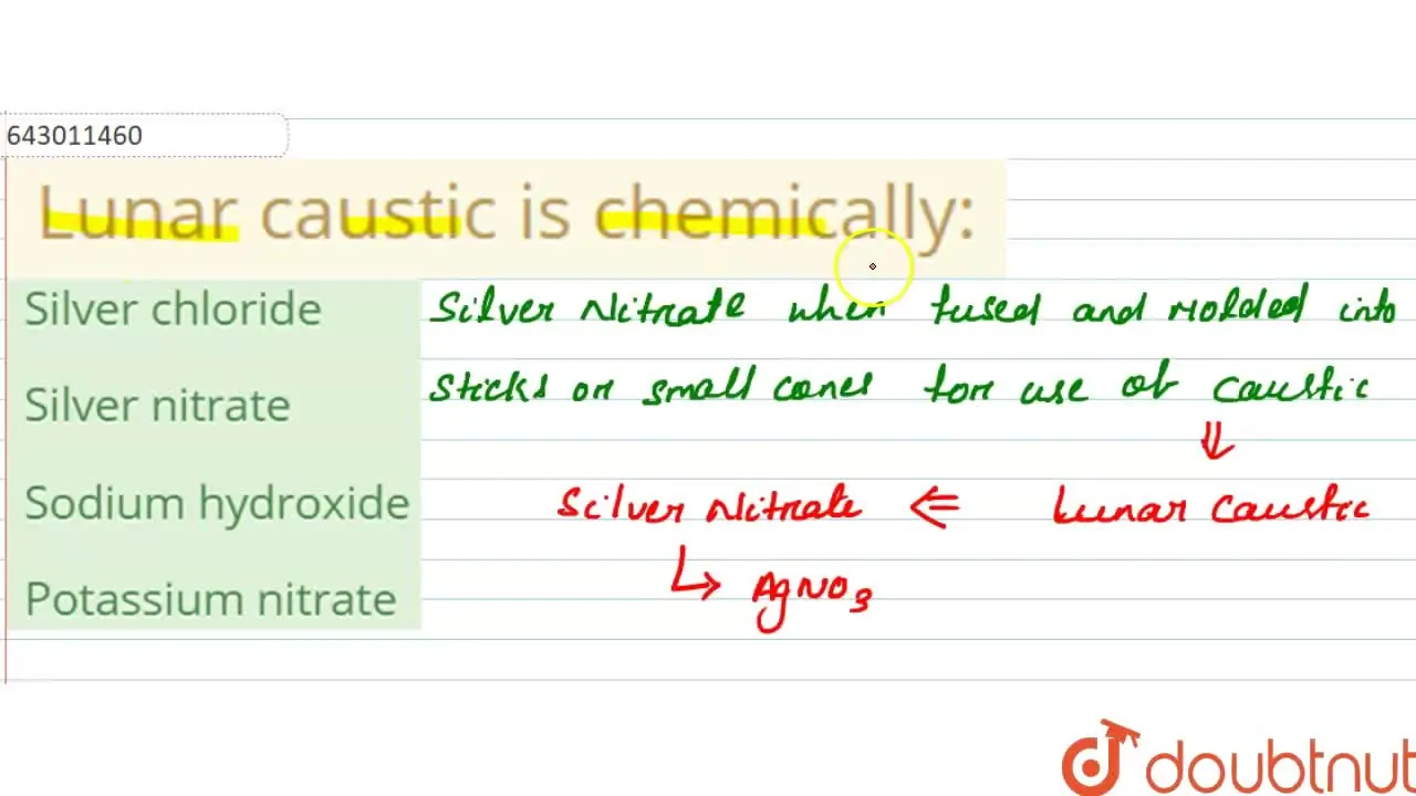 [Odia] Lunar caustic is chemically