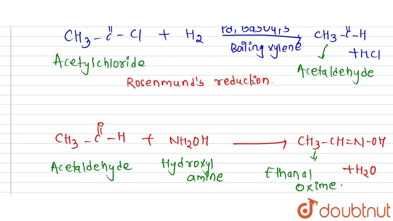 [Odia] Give the method of preparation of CH3CHO from CH3COCl. What hap