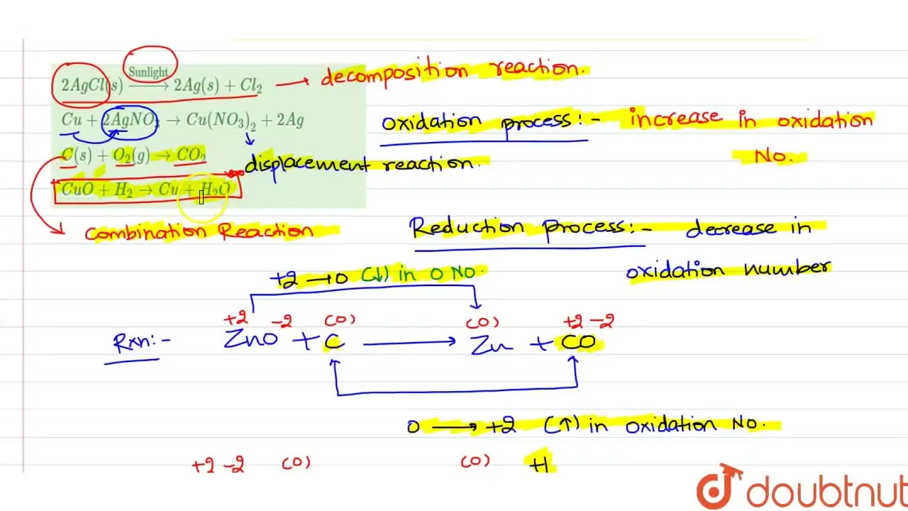 In the following chemical reaction "zinc oxide reacts with carbon to p