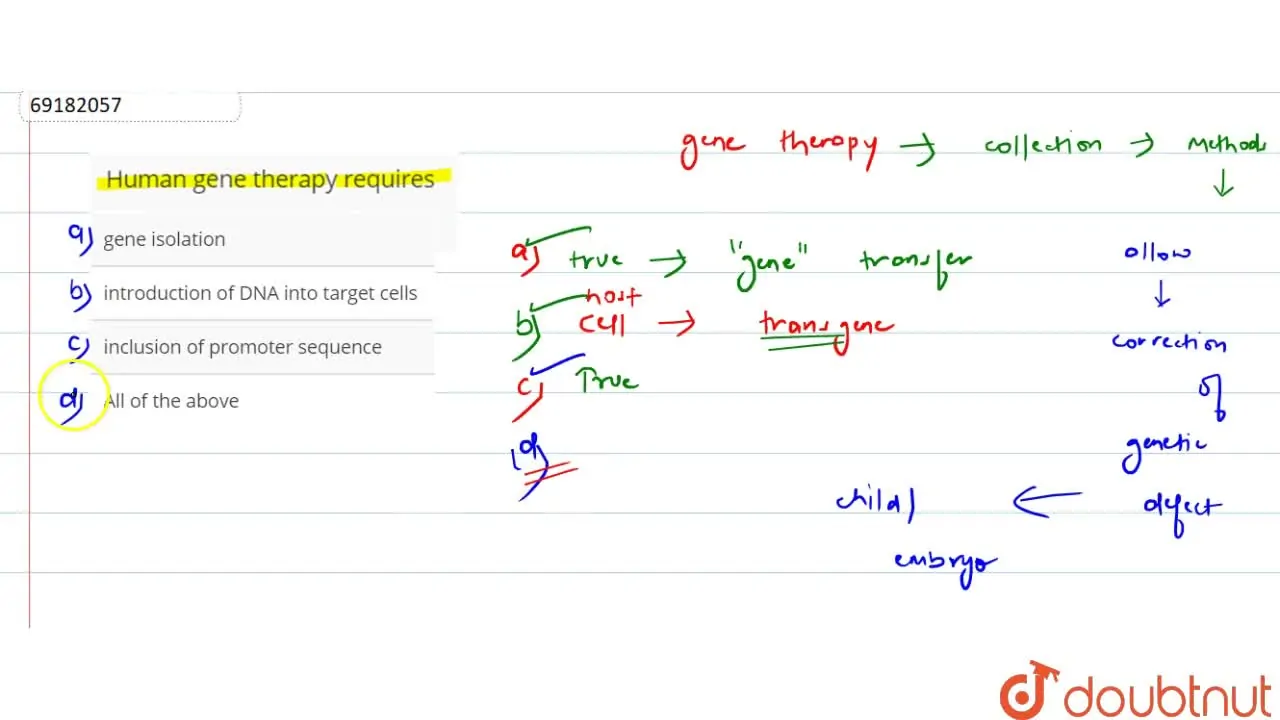Human gene therapy requires