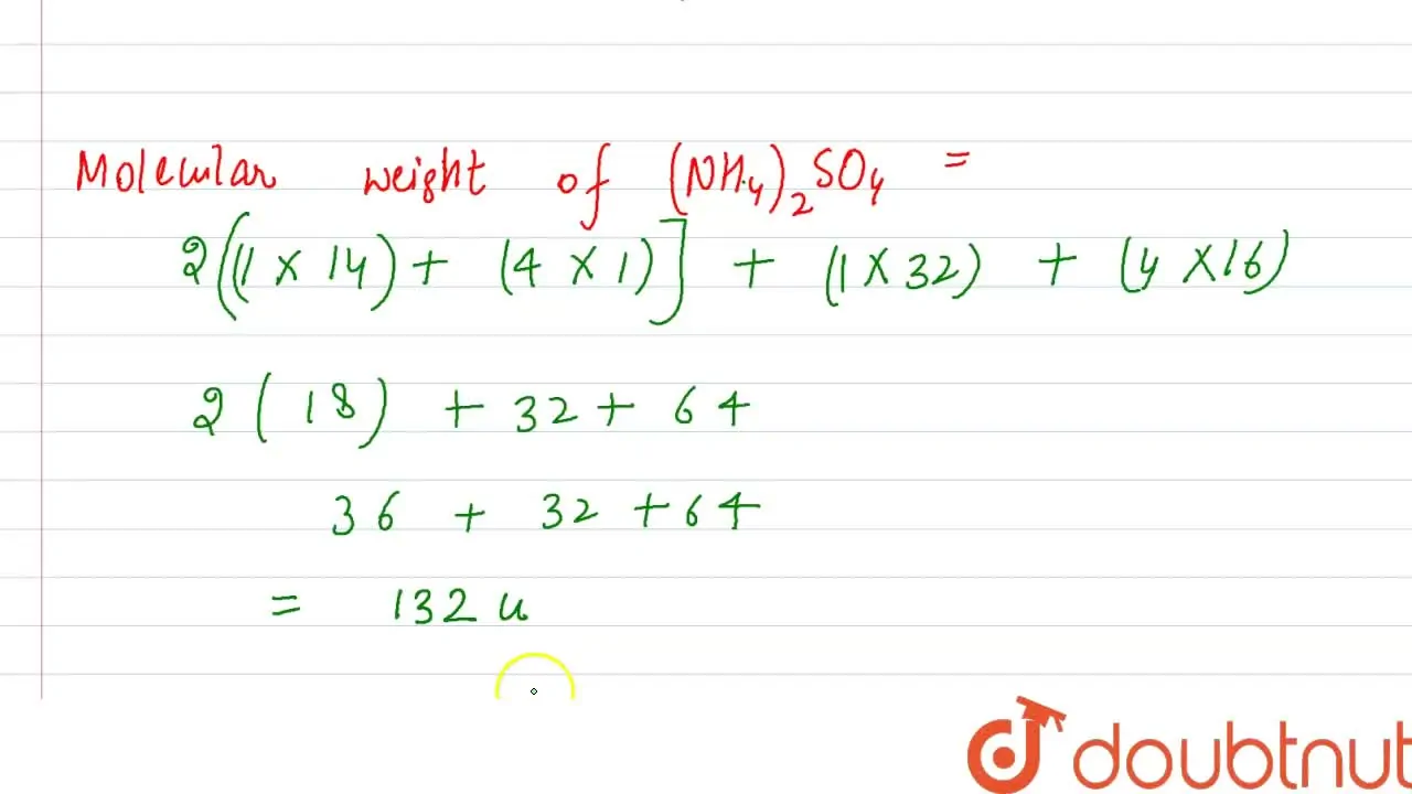 [Punjabi] Calculate the molecular weight of of following compound a
