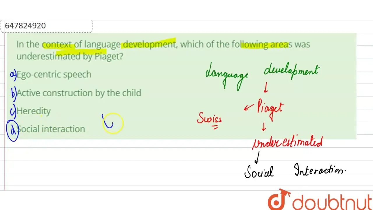 In the context of language development which of the following areas w