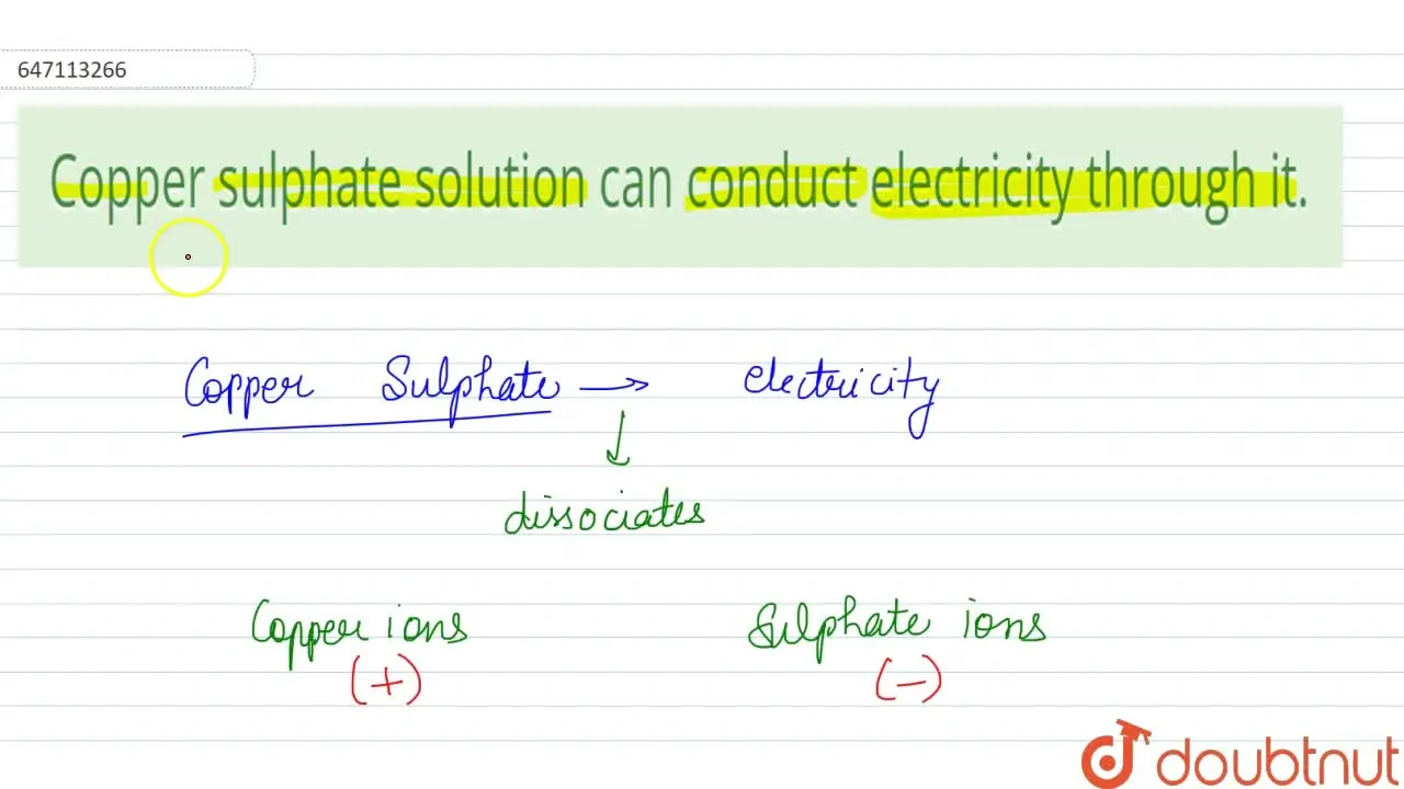 [Punjabi] Copper sulphate solution can conduct electricity through it.