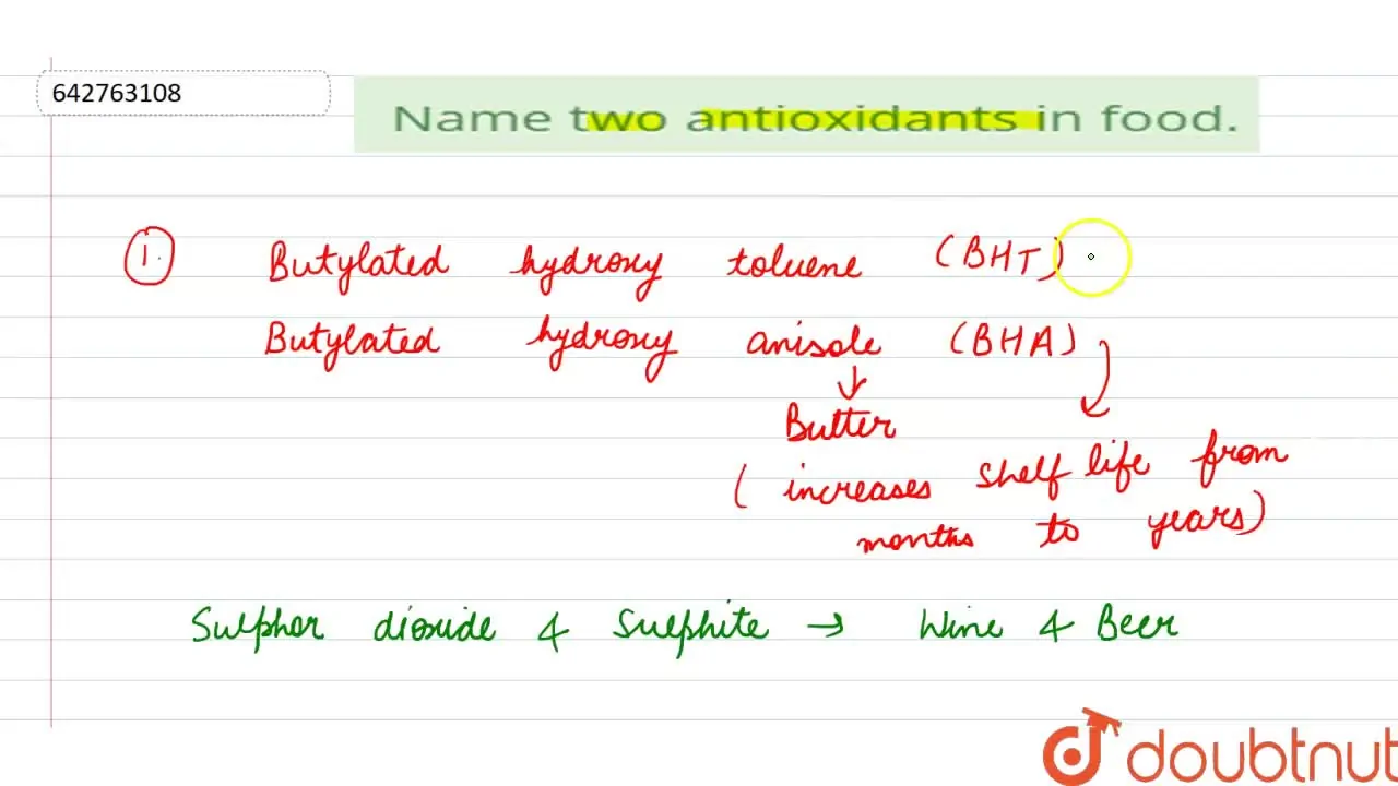 [Punjabi] Name two antioxidants in food.
