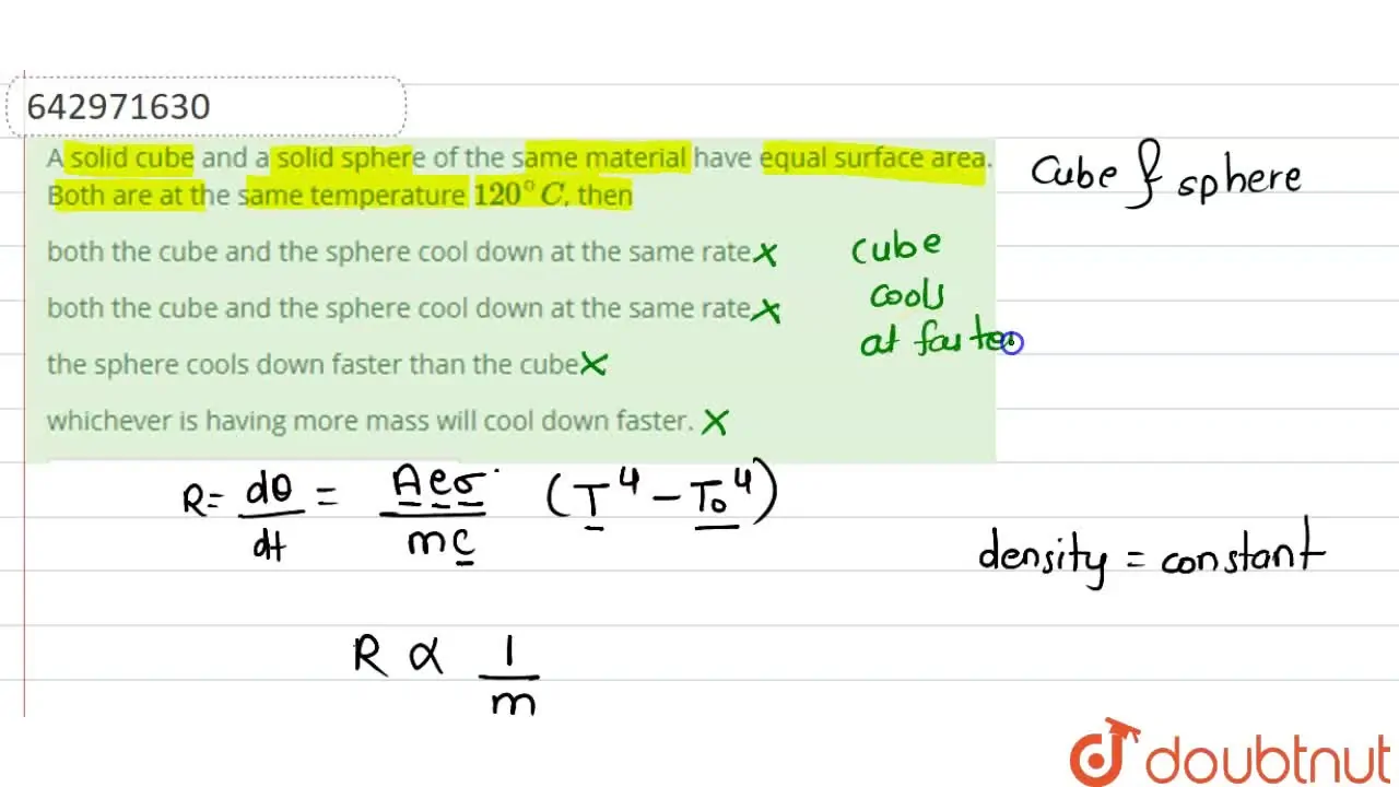 [Marathi] the sphere cools down faster than the cube
