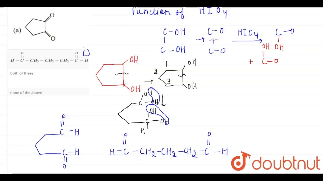 A reaction characteristic of vicinal diols is their oxidative cleavage