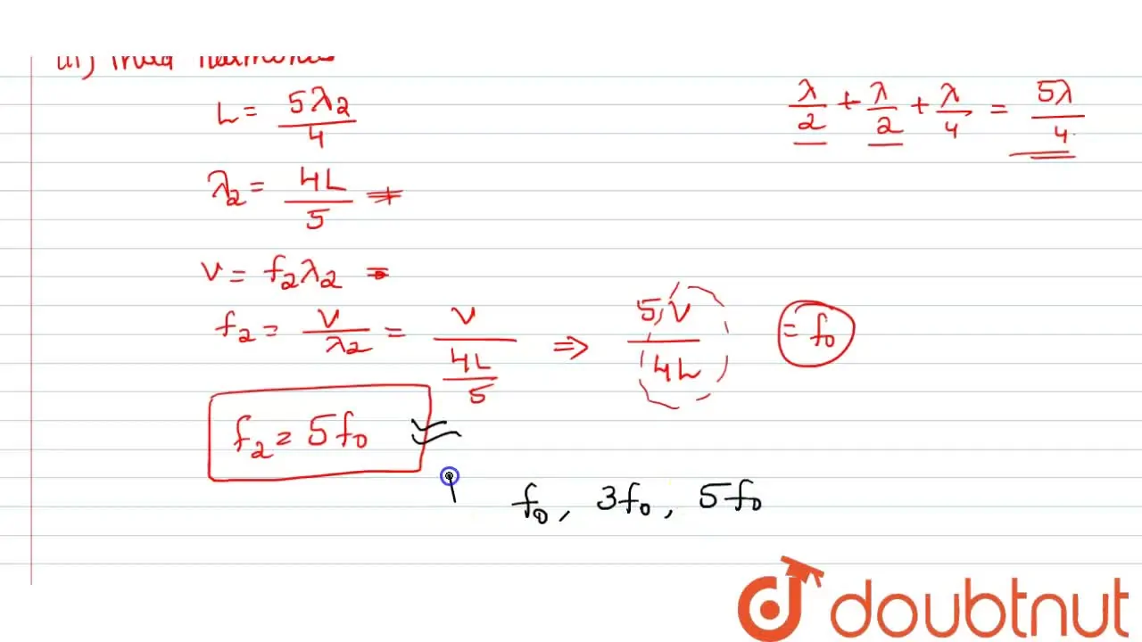 [Kannada] Write the first three harmonics in the case of a closed pipe