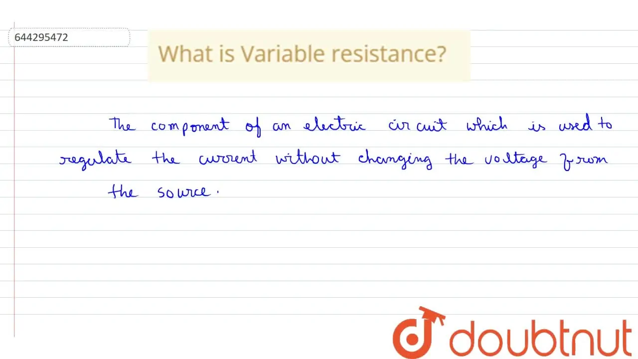 [Assamese] What is Variable resistance?