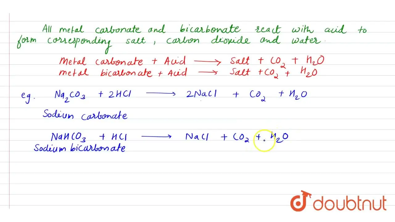 [Marathi] Answer the following questions How do metal carbonates and