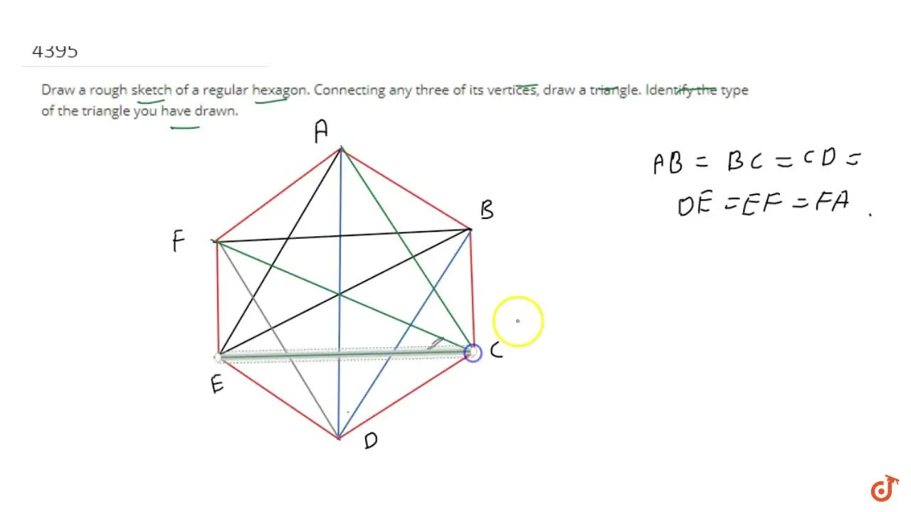 Premium Vector | Simple hand draw vector sketch hexagon frame scribble set 6