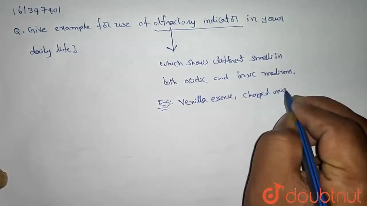 [Telugu] Give example for use of olfactory indicator in your daily lif