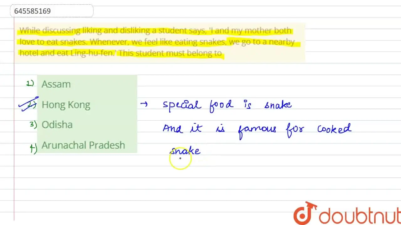 While discussing liking and disliking a student says, 'I and my mother