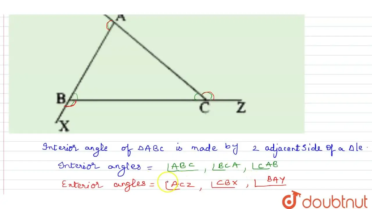Interior and Exterior Angles of Triangles (Video & Examples)
