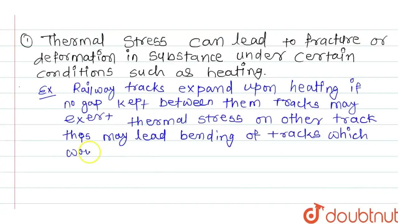 What Is Thermal Stress Give An Example Of Disadvantages Of Thermal Stress In Practical Use