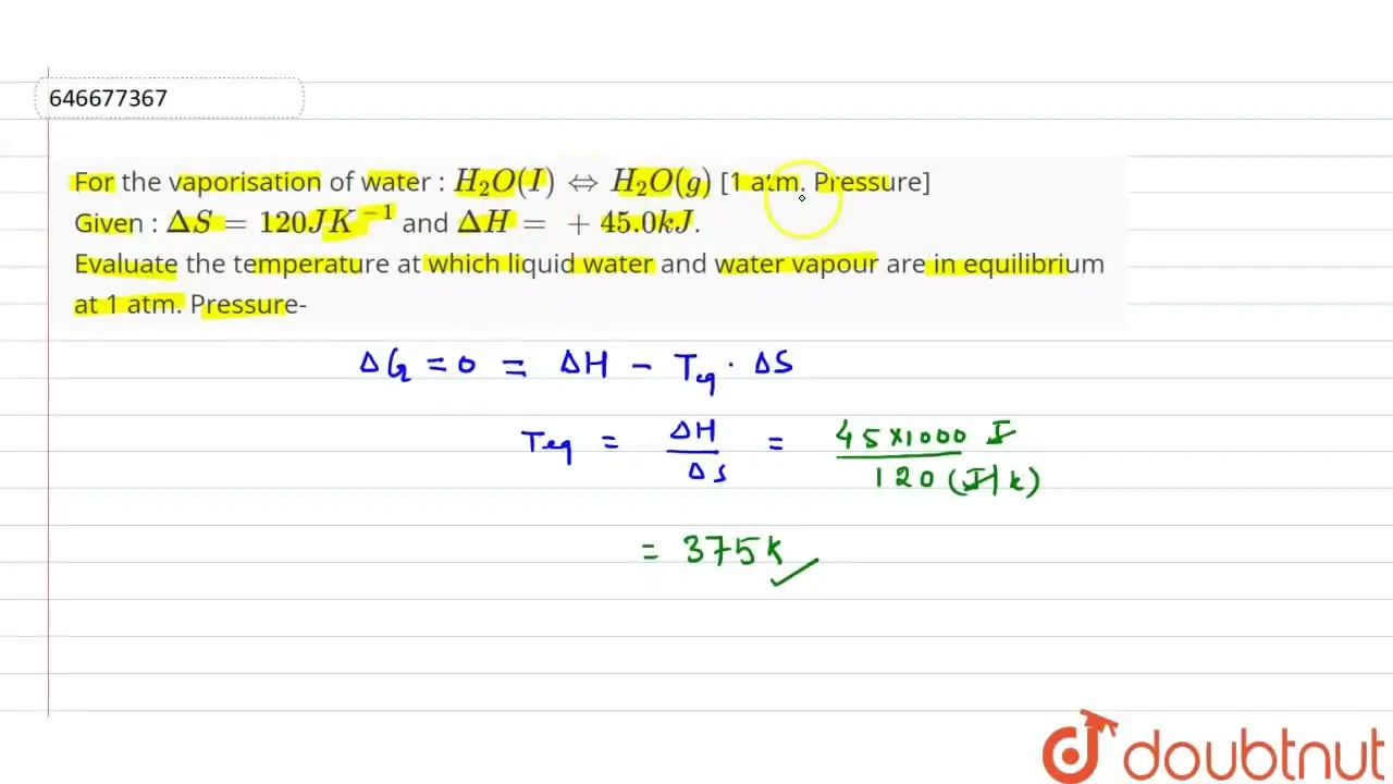 delta h vap Enthalpy of vaporization main image 1