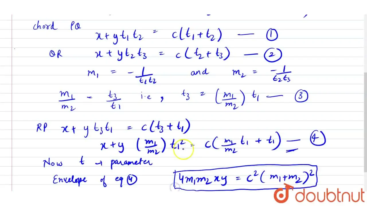 A triangle is inscribed in the hyperbola xy=c^2 and two of its sides a