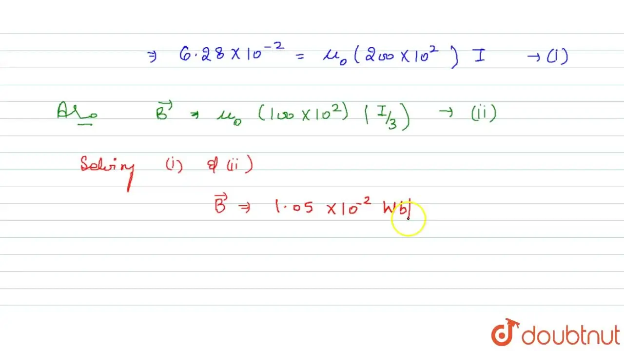 [Punjabi] A long solenoid has 200 turns per cm and carries a current i