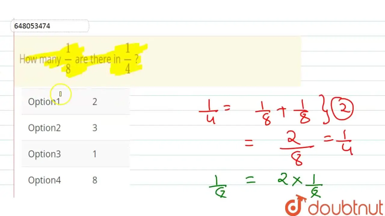 how-many-1-8-are-there-in-1-4