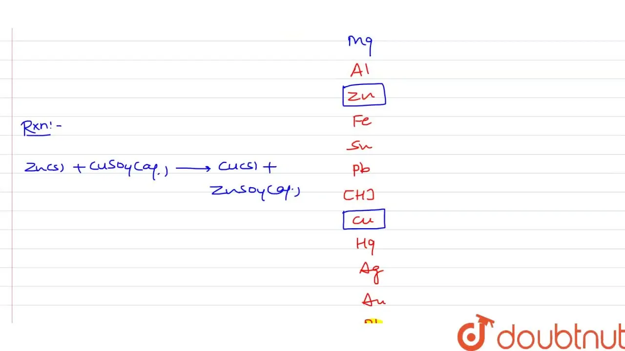 A zinc plate was kept in a glass container having copper sulphate solu