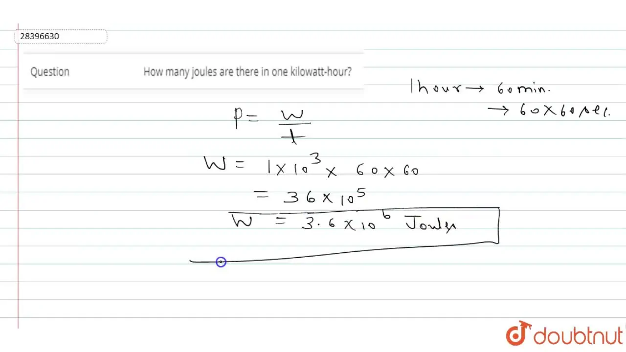how-many-joules-are-there-in-one-kilowatt-hour