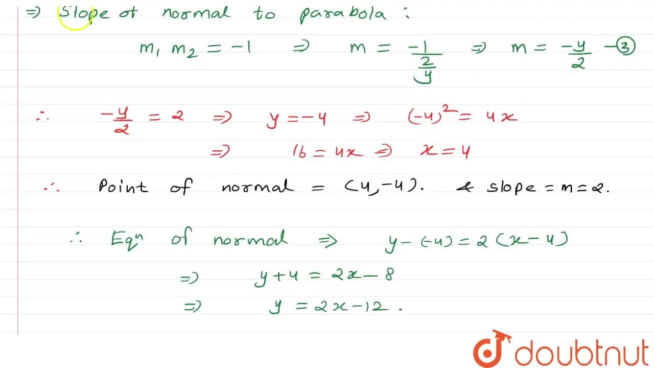 gujrati-find-the-equation-of-the-normal-to-the-parabola-y-2-4x-which