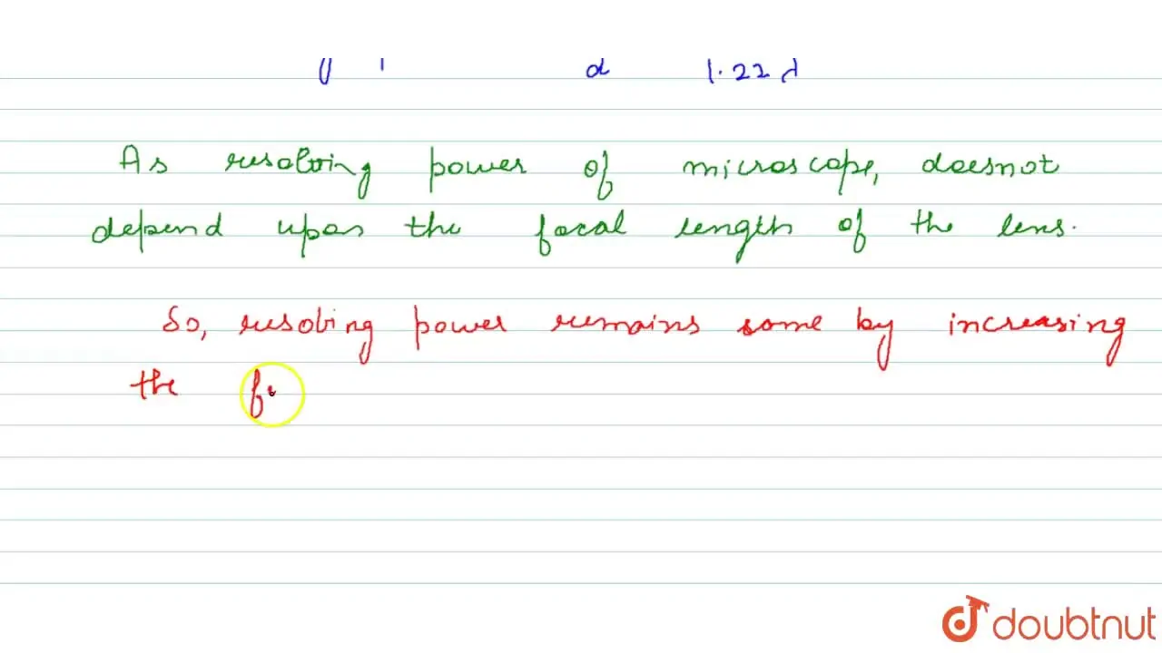 [Punjabi] How does the resolving power of a compound microscope get af