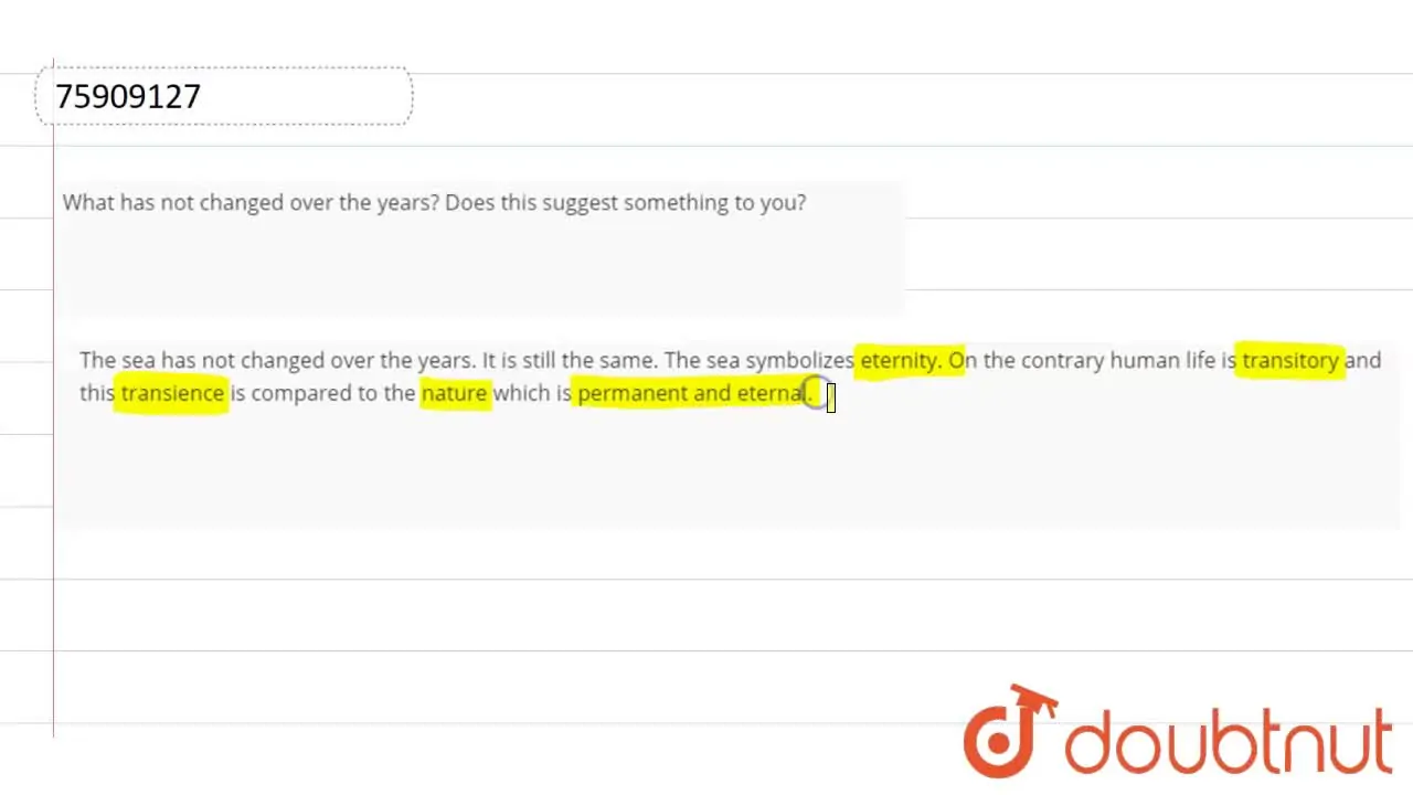 What has not changed over the years? Does this suggest something to yo