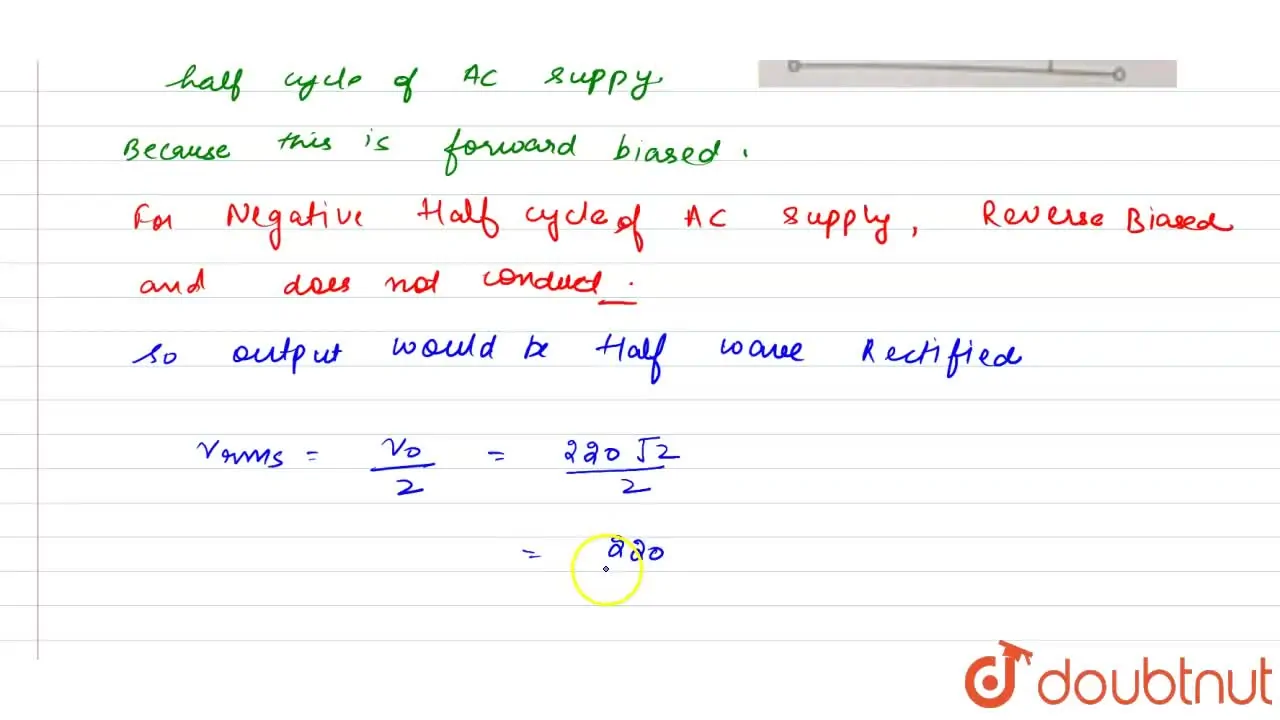 [Punjabi] A diode is connected to 220V (r.m.s) a.c. in series with a c