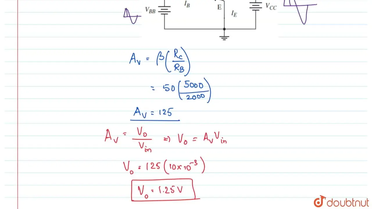 [Kannada] In a common emitter amplifier output resistance is 5000 ohm