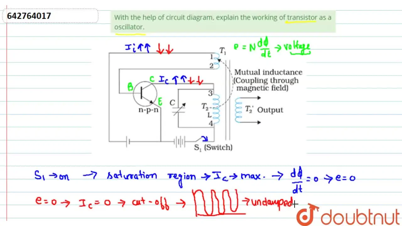 [Punjabi] With the help of circuit diagram, explain the working of tra