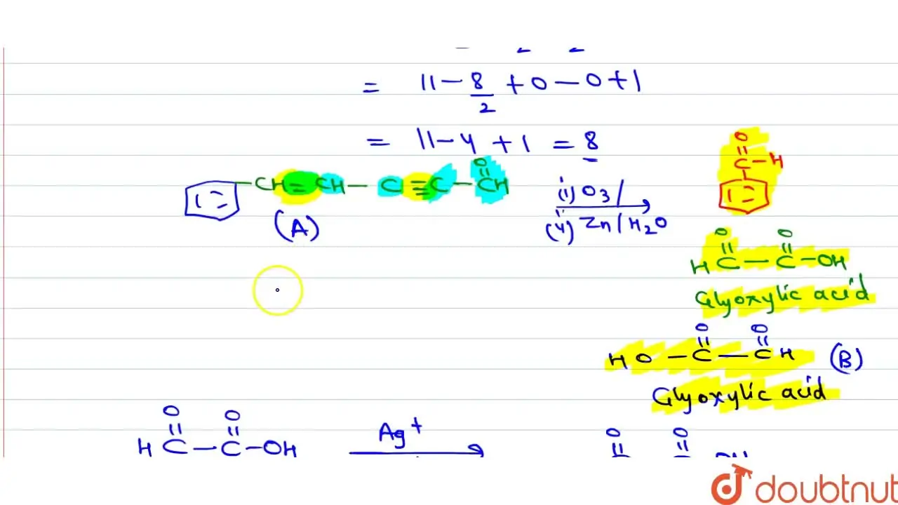 An aldehyde (A) (C(11)H(8)O), which does not undergo self aldol conden