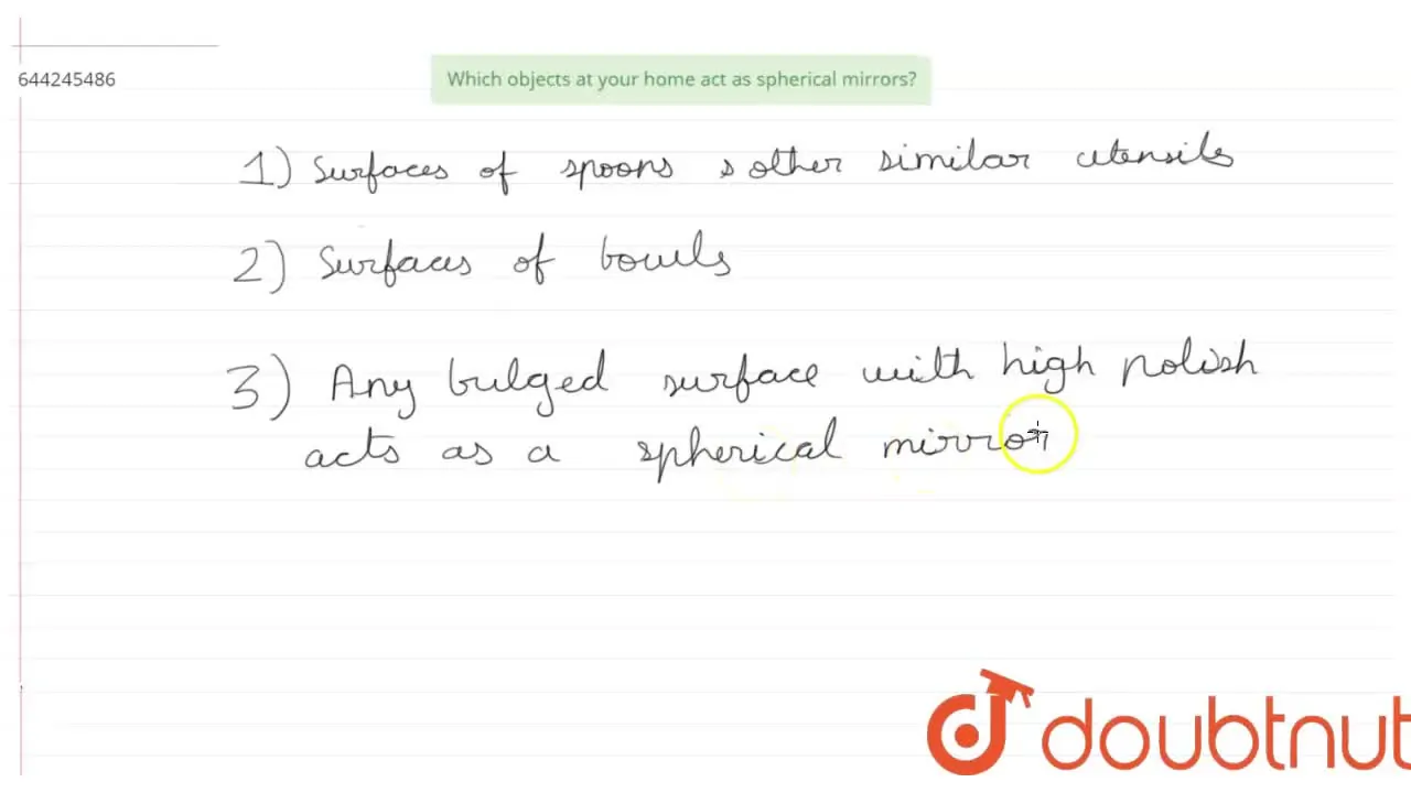 [Telugu] Which objects at your home act as spherical mirrors?