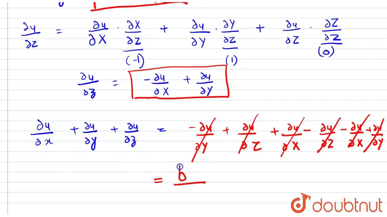 If `u=f(x-y,y-z,z-x)`, prove that `(partialu)/(partialx)+(partialu