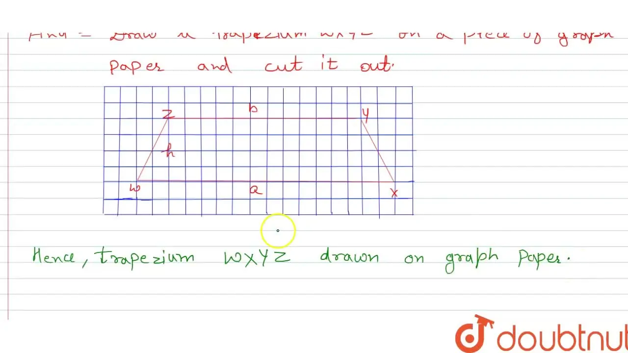 Drawing a trapezium with a right angle - YouTube