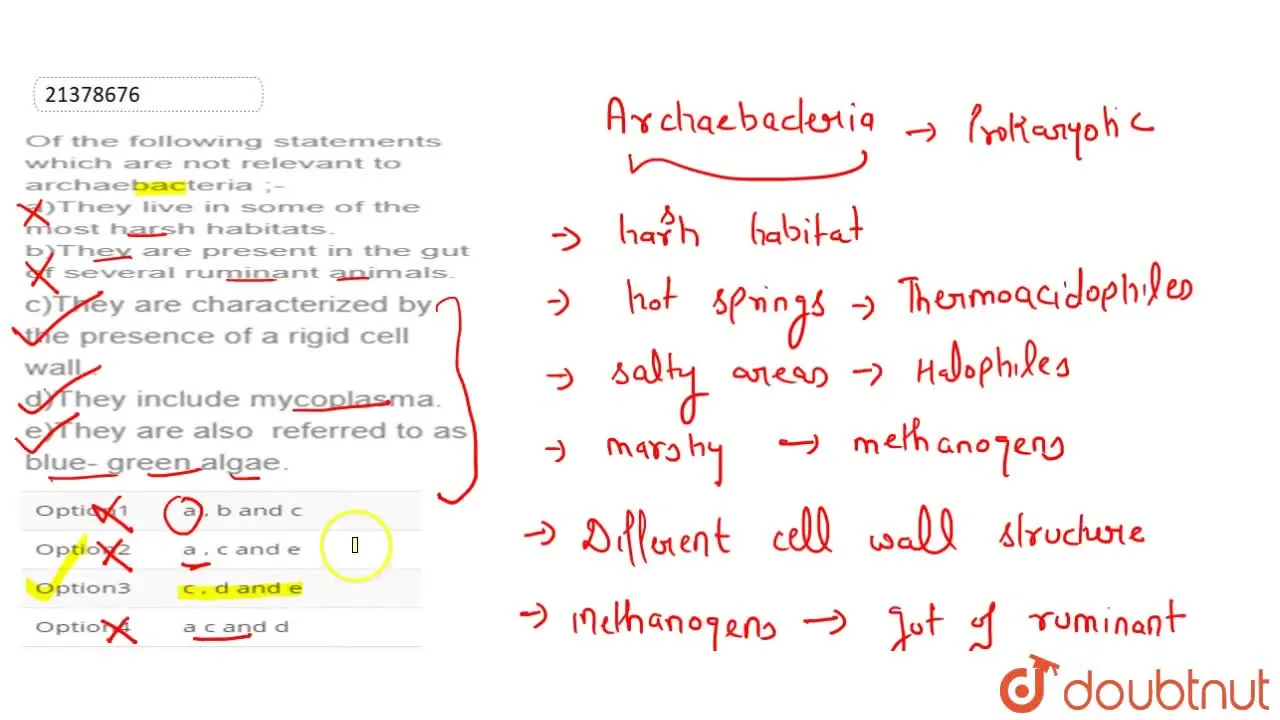 Of the following statements which are not relevant to archaebacteria