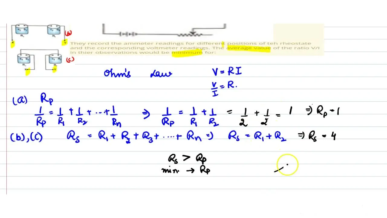 [Punjabi] Three students (A),(B) and ( C) connected their two resistor