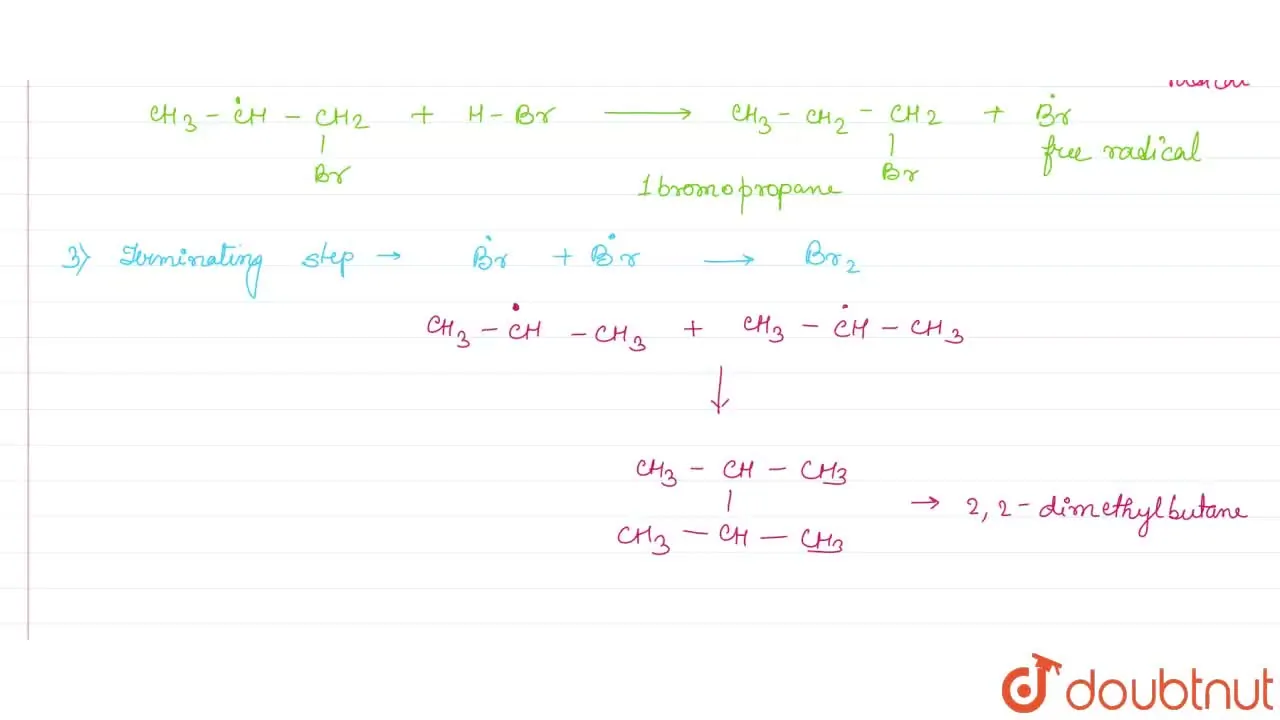 Explain the addition of HBr to propene by electrophilic addition mecha